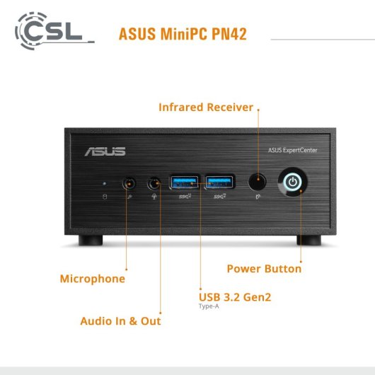 PC de bureau ASUS PN42 Intel N100 32GB 4TB SSD Intel UHD Windows 11 Pro WiFi 6