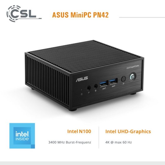 PC de bureau ASUS PN42 Intel N100 32GB 4TB SSD Intel UHD Windows 11 Pro WiFi 6