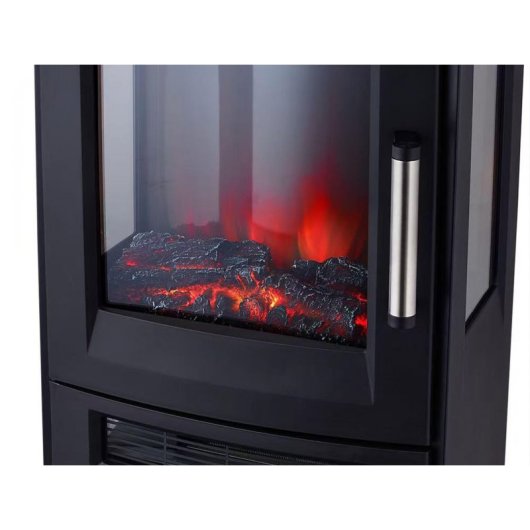 Chimenea eléctrica Purline CHE-720 W 1800W WiFi Triple cristal LED Almacenaje
