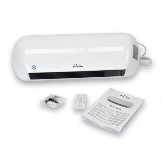 Calefactor Purline HOTI M55 cerámico mural 2000W lamas oscilantes Open Window LED
