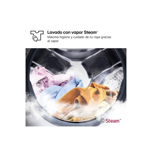 Máquina de lavar roupa LG F4X1009NWK com carga frontal, 9 kg, 1400 RPM, branca
