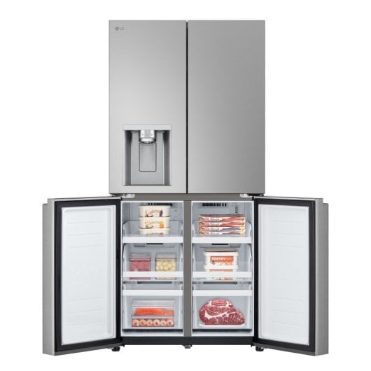 Frigorifero multiporta LG 1787mm 506L E Prime Silver No Frost Distributore di acqua ghiacciata Wi-Fi