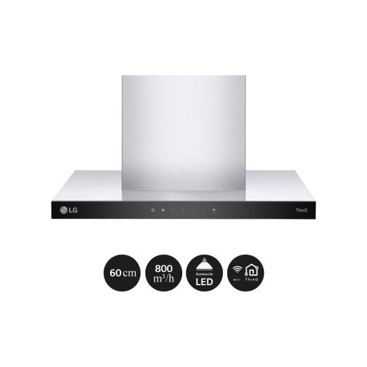 LG HCEZ2426S Campana Decorativa 60cm A Acero Inox