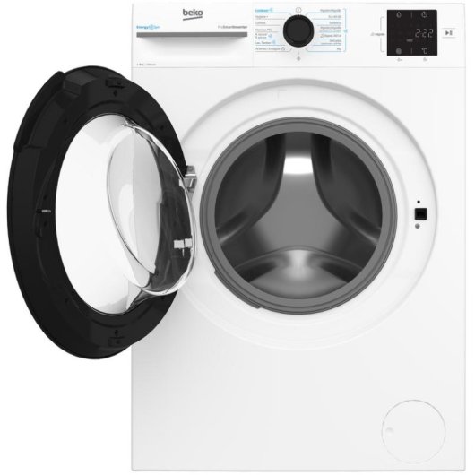 Máquina de Lavar Roupa Beko BM3WFT3821WB 8 kg 1200 rpm A Branco Motor Inverter