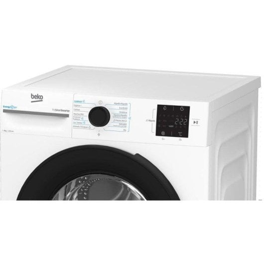 Máquina de Lavar Roupa Beko B300 BM3WFT3821WB Carga Frontal 8 kg 1200 rpm Classe A Branca