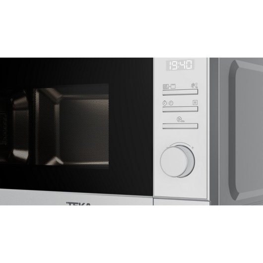 Microondas Teka 20L 700W con Grill 1000W 8 Programas Encimera Blanco