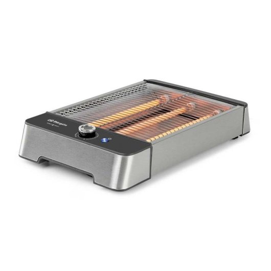 Grille-pain horizontal Orbegozo TO 2030 1000 W 6 niveaux Décongélation Inox argent
