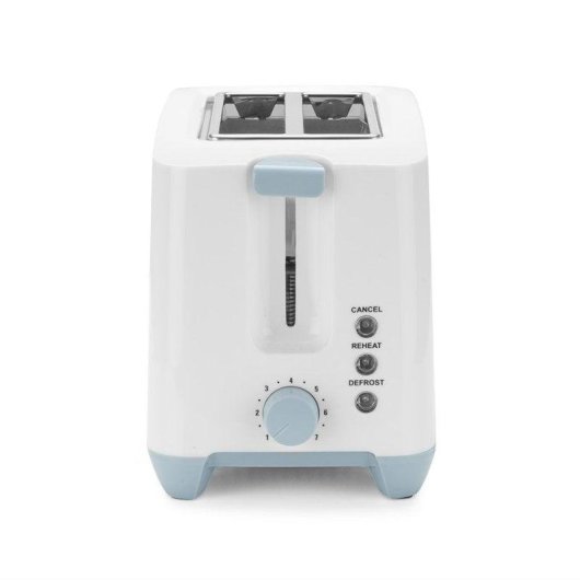 Tostadora Orbegozo TO 3020 2 Ranuras 750W 7 Niveles Descongelar Blanco y Gris