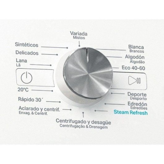 Máquina de Lavar Roupa Whirlpool FFB 9489 WV SPT 9 Kg 1400rpm A Branco 6th SENSE