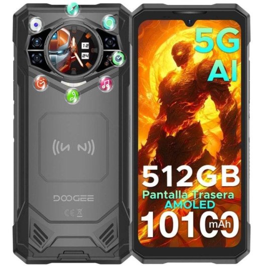 Doogee S200X 5G 12GB Negro 512GB Cámara 100MP