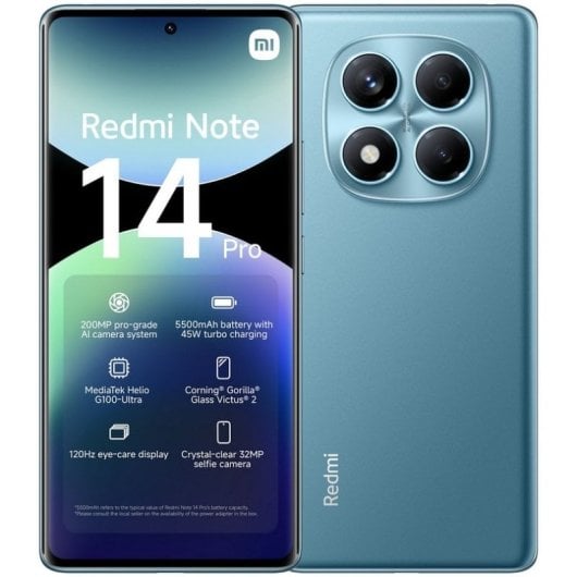 Xiaomi Redmi Note 14 Pro 4G 12/512GB Azul Océano