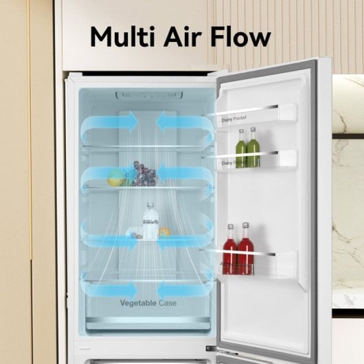 VOK EVR-335NEWPCN Frigorífico Combi 195,3cm 355L E No Frost Multi-Air Flow Silencioso Blanco