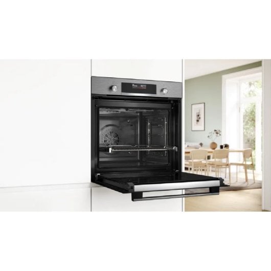 Horno eléctrico Bosch HBG579ES3 71L Gris pirolítico WiFi A+ SoftClose TFT