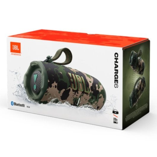 Altavoces JBL Charge 6 Portátiles Bluetooth 40W camuflados IP68 con AI Sound Boost y powerbank