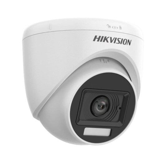 Cámara IP Hikvision DS-2CE76D0T-LPFS 2MP Smart-Hybrid IR/Luz Blanca Micrófono Interior