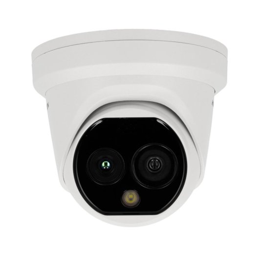Cámara IP Hikvision DS-2TD1228-7/QA(O-STD) 4MP térmica/óptica con detección inteligente