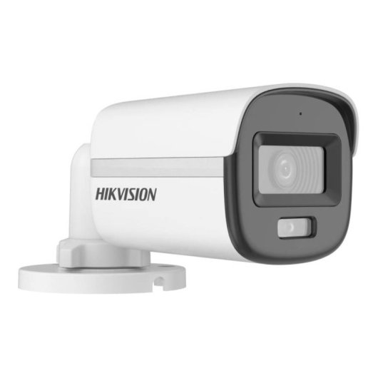 Câmara IP ColorVu Hikvision DS-2CE10DF0T-LFS 2MP IP67 Microfone de 2,8 mm Visão 360°