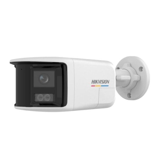 Cámara IP Hikvision DS-2CD1T67G2HP-LIUF/SRB 6MPx PoE 2.8mm 180° Color 24/7 Audio AI
