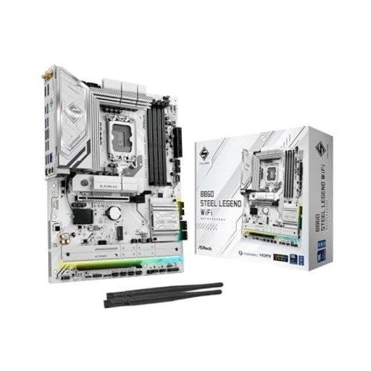 Asrock B860 Steel Legend WiFi Motherboard LGA 1851 ATX DDR5 DualBIOS PCIe 5.0