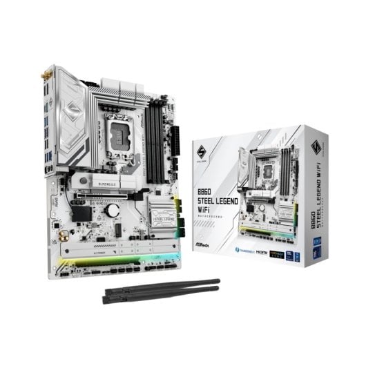 Asrock B860 Steel Legend WiFi Motherboard LGA 1851 ATX DDR5 DualBIOS PCIe 5.0