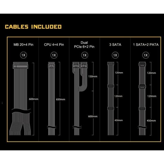 Fuente de alimentación Asrock CL-650G 650W Certificación 80 PLUS Gold activa