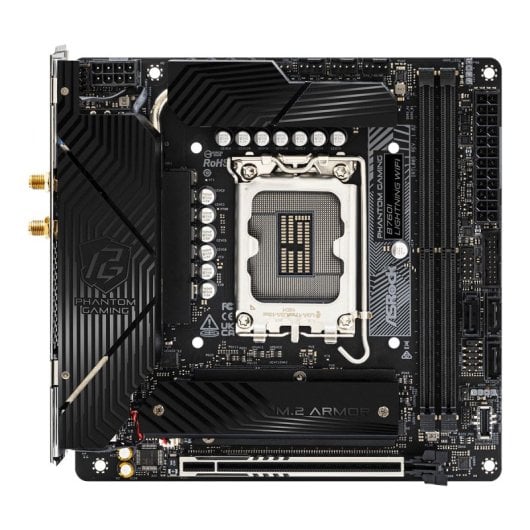 Scheda madre ASRock B760I LGA 1700 Mini ITX Phantom Gaming Lightning WiFi DDR5 PCIe