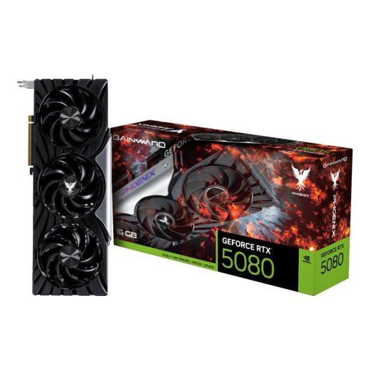 Carte graphique Gainward GeForce RTX 5080 Phoenix V1 16 Go GDDR7 RGB DisplayPort HDMI Overclocking