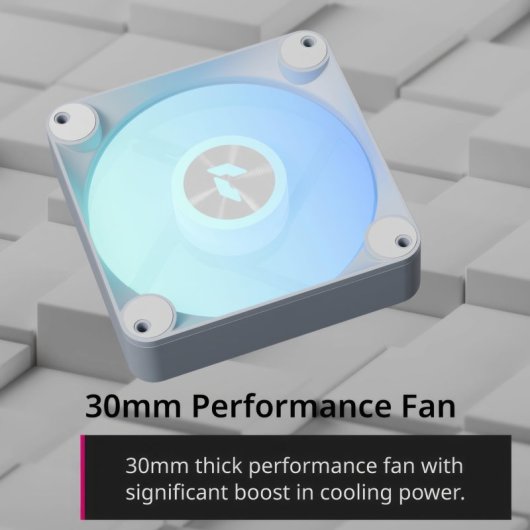 Ventilateur supplémentaire APNX FP1-RQ 120 PWM ARGB-WT 120 mm PWM ARGB éclairage personnalisable