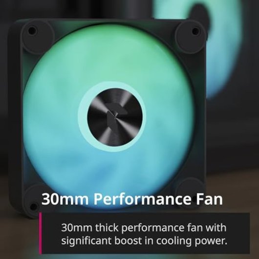 Ventilateur supplémentaire APNX FP1-Q 120 mm PWM ARGB-BK noir, vitesse variable, installation facile