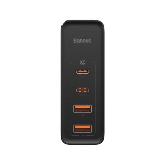 Cargador Baseus GaN2 Pro 100W 2 USB-C 2 USB-A, carga rápida y cable USB-C 1m incluido