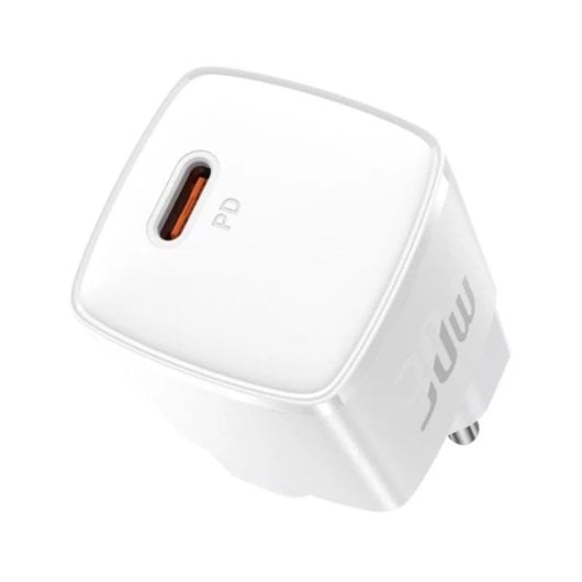 Baseus Cube Pro 1C 30W Caricabatterie Bianco GaN5 USB-C Ricarica Rapida e Sicurezza Extra