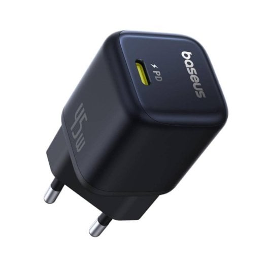 Adaptador de Corriente Baseus PicoGo GaN Ultra-Mini USB-C 45W Negro carga rápida