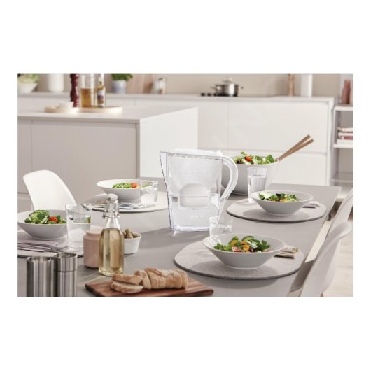Carafe blanche Brita Marella 2,4 L avec filtre Maxtra Pro PP et indicateur de changement