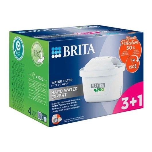 Filtro de agua Brita Maxtra Pro Hard Water Expert 4 unidades reducción avanzada