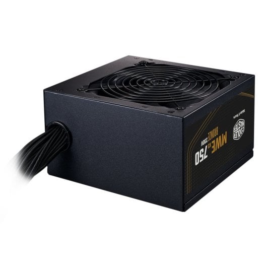 Alimentatore Cooler Master da 750 W con certificazione 80 Plus Bronze MWE Bronze 750 V3 Extra ventola silenziosa e cablaggio piatto