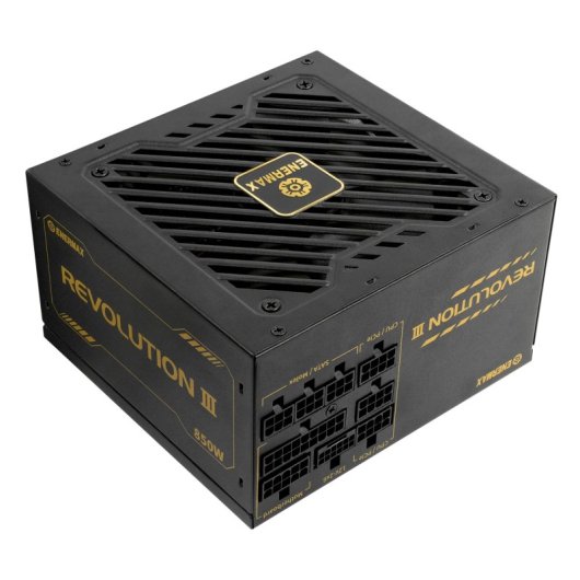 Fuente de Alimentación Enermax 850W 80+ Gold Revolution III Modulares Ventilador Inteligente