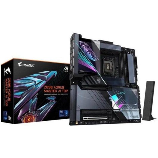 Carte mère Gigabyte Z890 AORUS MASTER AI TOP Intel Z890 LGA1851 DDR5 E-ATX WiFi 7 Thunderbolt 4