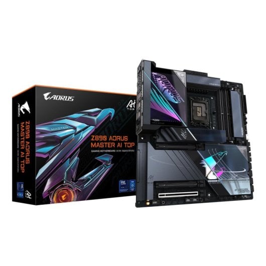 Placa Base Gigabyte Z890 AORUS MASTER AI TOP E-ATX LGA 1851 Intel Z890 PCIe 5.0 Wi-Fi 7