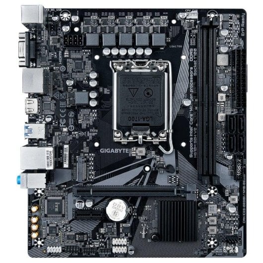 Carte mère Gigabyte H610M S2H V2 Intel H610 LGA1700 DDR5 Micro-ATX PCIe 4.0 GbE M.2