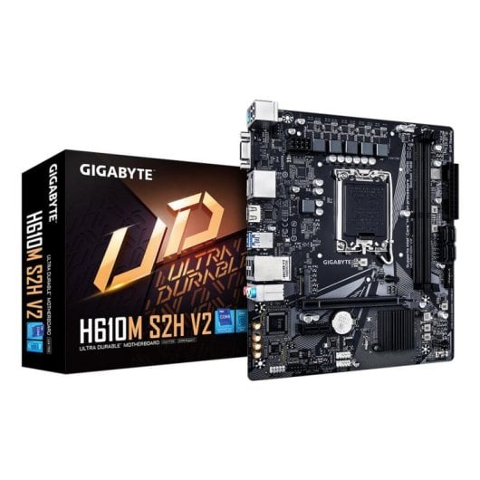 Carte mère Gigabyte H610M S2H V2 Intel H610 LGA1700 DDR5 Micro-ATX PCIe 4.0 GbE M.2
