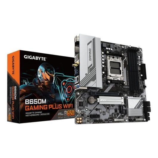 Gigabyte B650M GAMING PLUS WIFI Motherboard Micro-ATX B650 AMD AM5 DDR5 2xM.2 2.5GbE WiFi 6E Bluetooth 5.3
