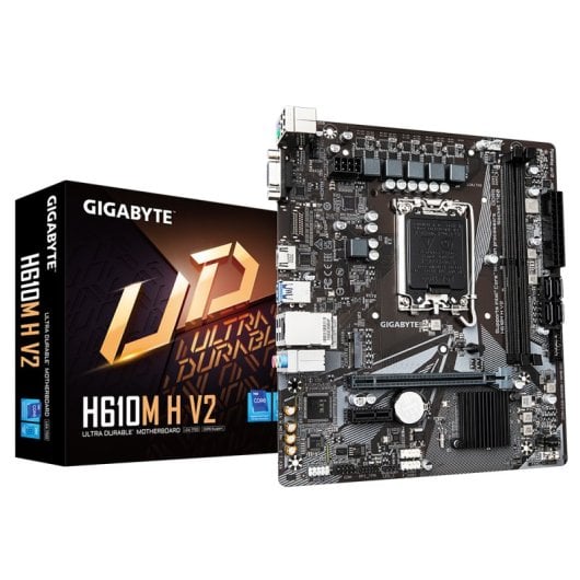 Carte mère Gigabyte H610M H V2 DDR5 LGA 1700 Micro-ATX M.2/SATA III 96 Go