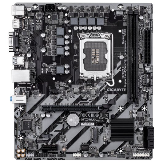 Carte mère Gigabyte H810 Intel H810 LGA 1851 Micro-ATX H810M H DDR5 M.2 RAID USB 3.2