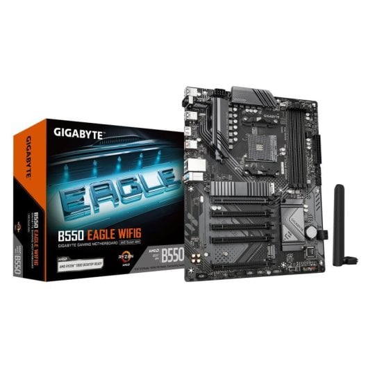 Carte mère Gigabyte B550 ATX AM4 EAGLE WIFI6 PCIe 4.0 M.2 VRM 10+3+1 USB 3.2