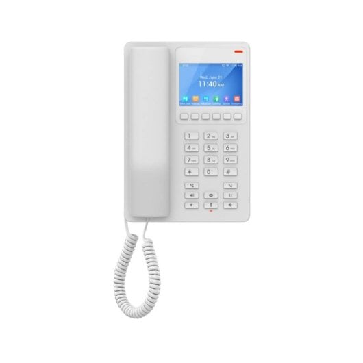 Grandstream GHP630W Telefono IP Wi-Fi 6 bianco 2 linee LCD da 3,5" 6 tasti programmabili