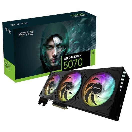 Carte graphique KFA2 GeForce RTX 5070 EX Gamer 12 Go GDDR7 DLSS 4 1-Click OC