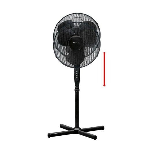 Ventilateur Clatronic VL 3603 S sur pied oscillant 40 cm 45 W métal