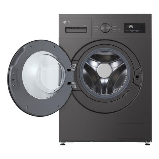 Máquina de Lavar Roupa LG Série 100 F4A10S8NDK Carga Frontal 8 kg 1400 rpm A Grafite