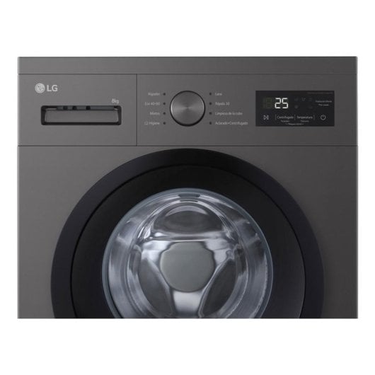 Máquina de Lavar Roupa LG Série 100 F4A10S8NDK Carga Frontal 8 kg 1400 rpm A Grafite