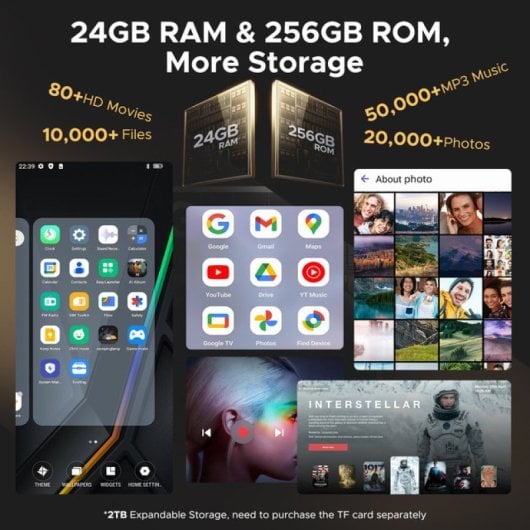Doogee VMAX S 24GB RAM 256GB 5G Linterna 1200LM Batería 22000mAh Cámara 108MP